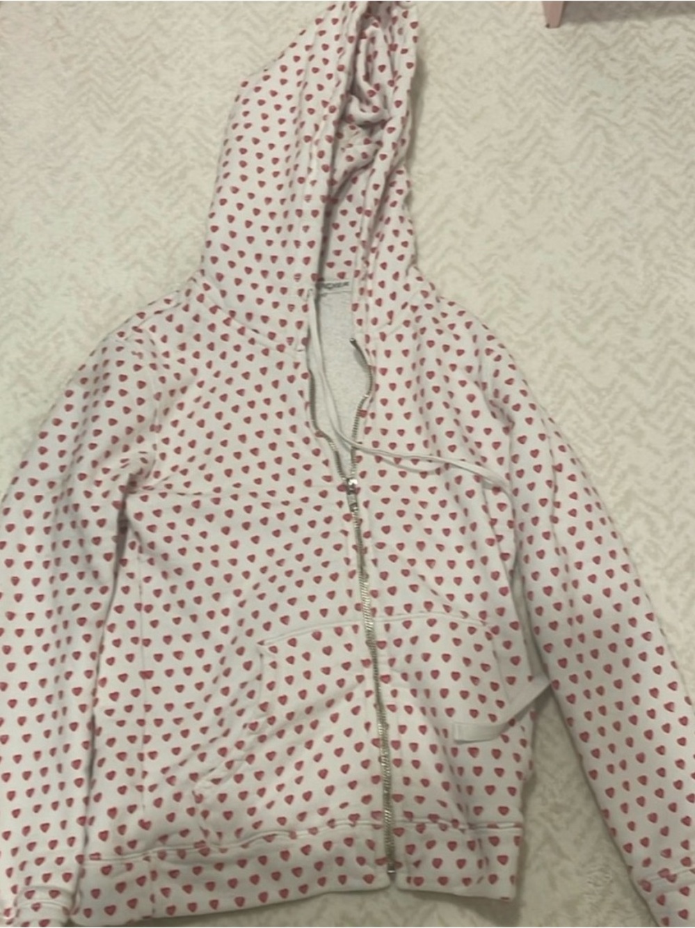 Womens roller rabbit XS Hoodie with Heart Print — great condition;name on inside